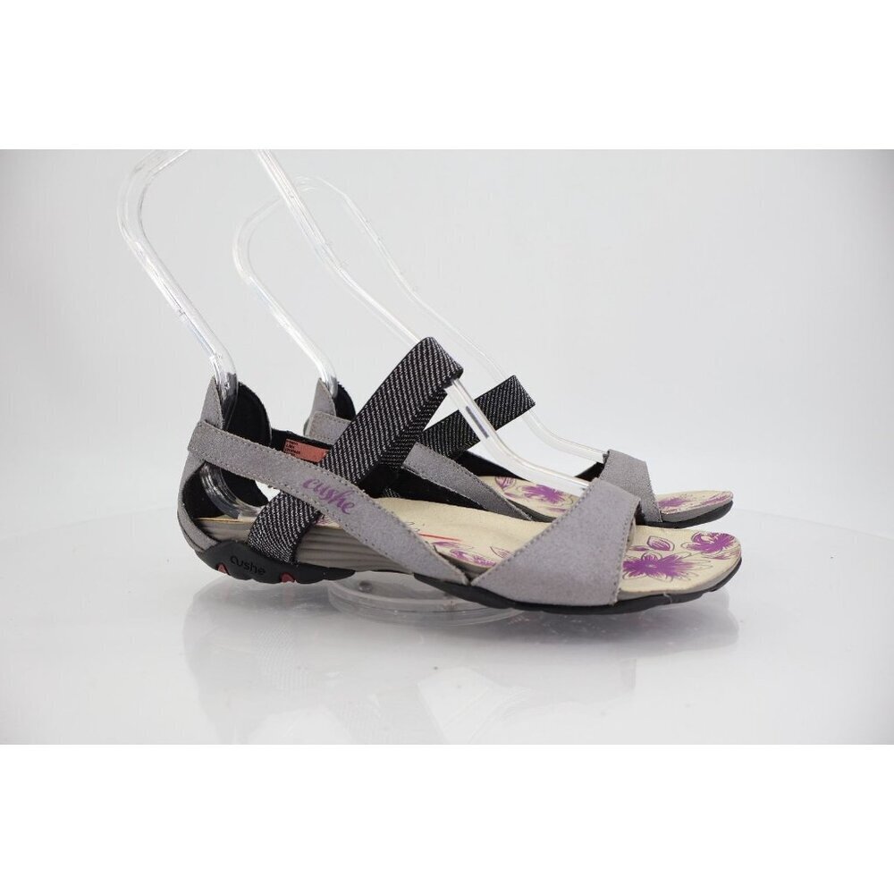 Cushe Ilima Women’s Sport Sandals Purple Floral Footbed Adjustable Straps Size 6